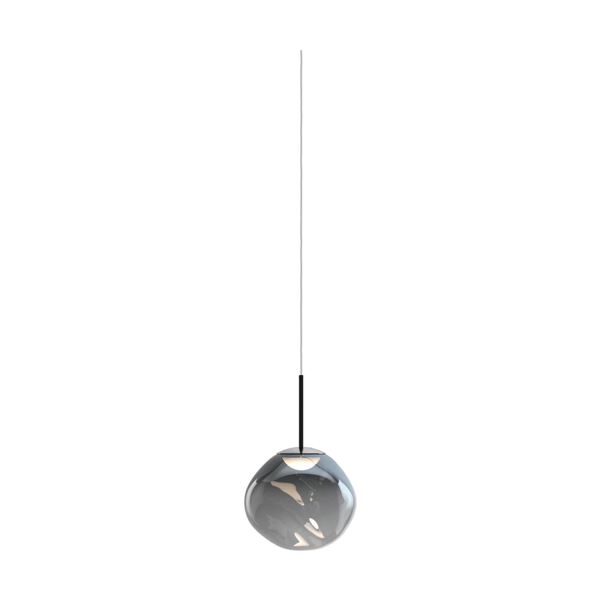 Melt LED pendant light, Nickel, mini 27x28 cm Tom Dixon