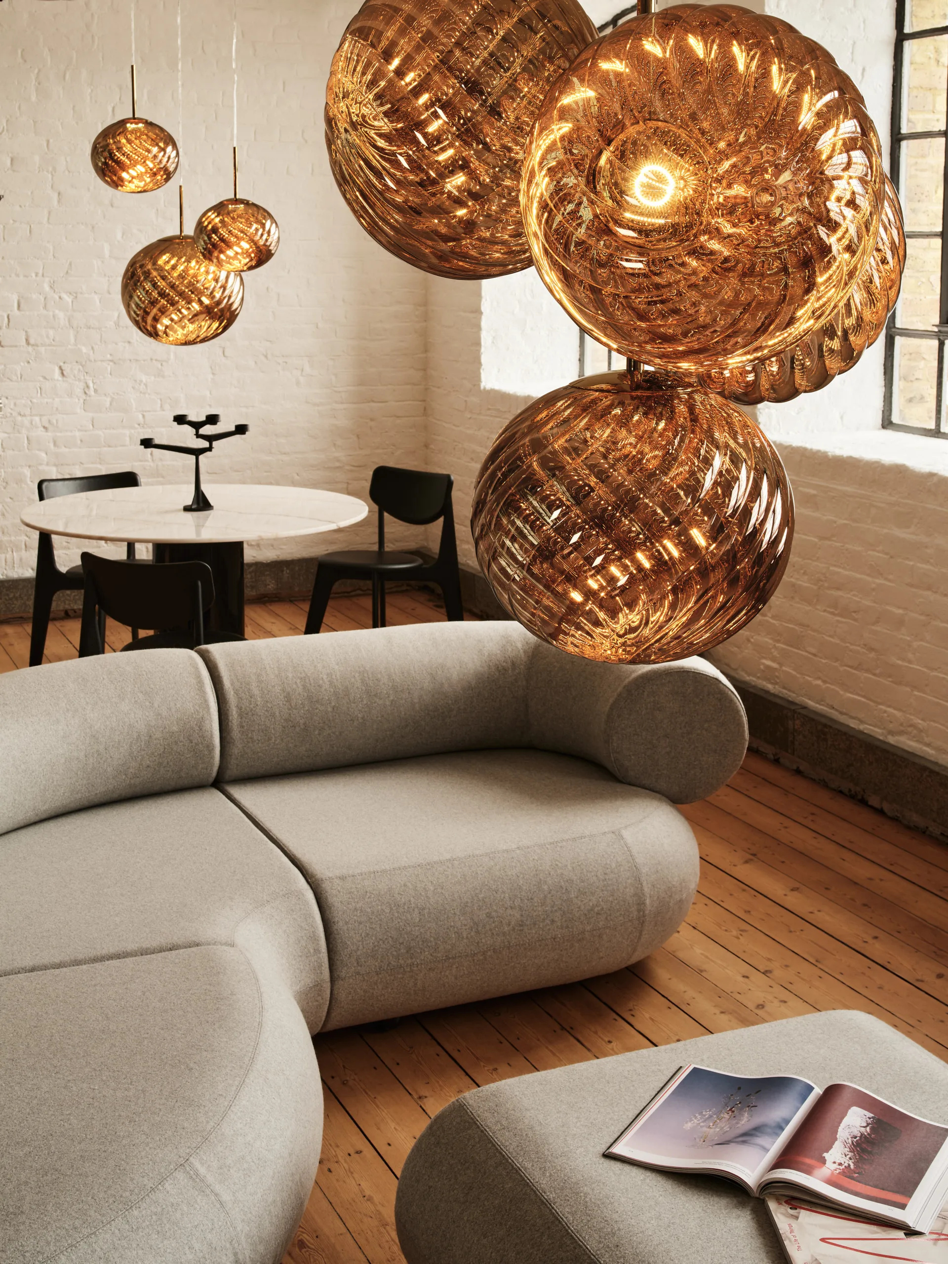 Whirl pendant Ø30 cm, Gold Tom Dixon