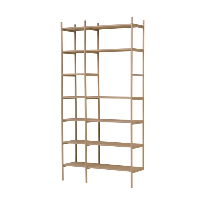 Portal bookcase, Camel, 123 cm - TÔNN furniture