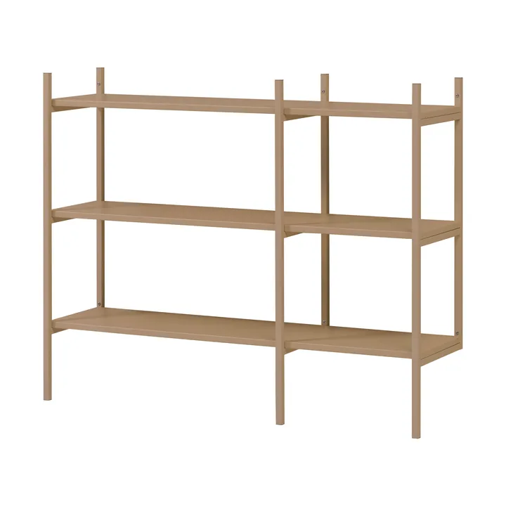 Portal bookcase small, Camel, 123 cm - TÔNN furniture