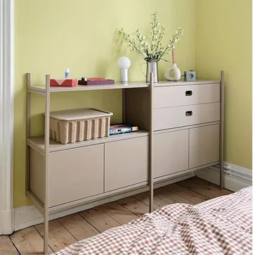 Portal bookcase small, Camel, 158 cm - TÔNN furniture