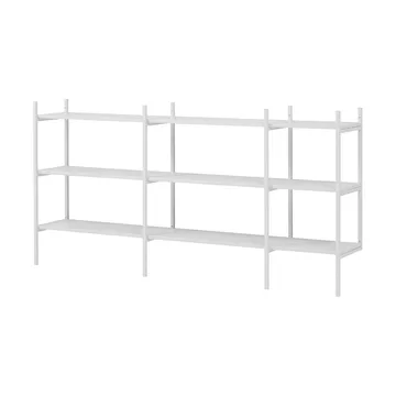 Portal bookcase small, White, 201 cm - TÔNN furniture
