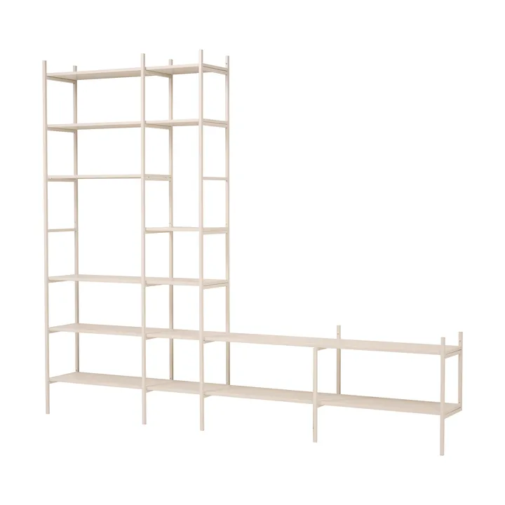 Portal TV shelf, Off white, 279 cm - TÔNN furniture