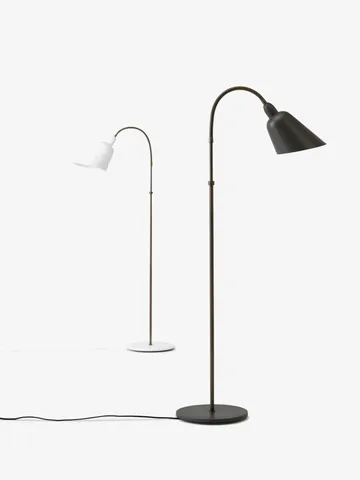 Bellevue AJ7 floor lamp Anniversary Edition - Stone grey-bronzed brass - &Tradition