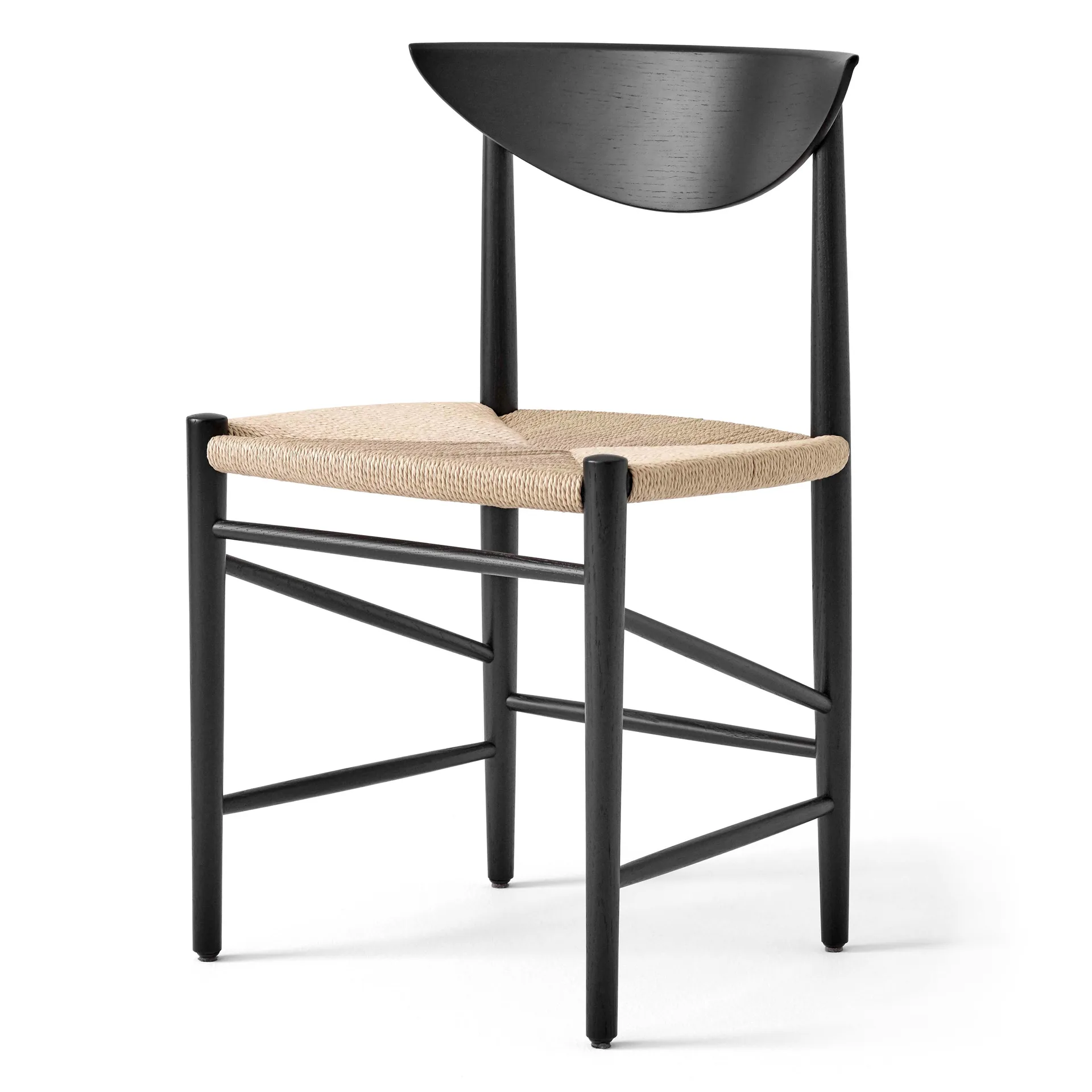 Drawn chair HM3, Black oak &Tradition