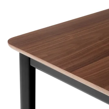 Drip HW116 dining table 83x193 cm - Black frame-clear lacq. walnut - &Tradition