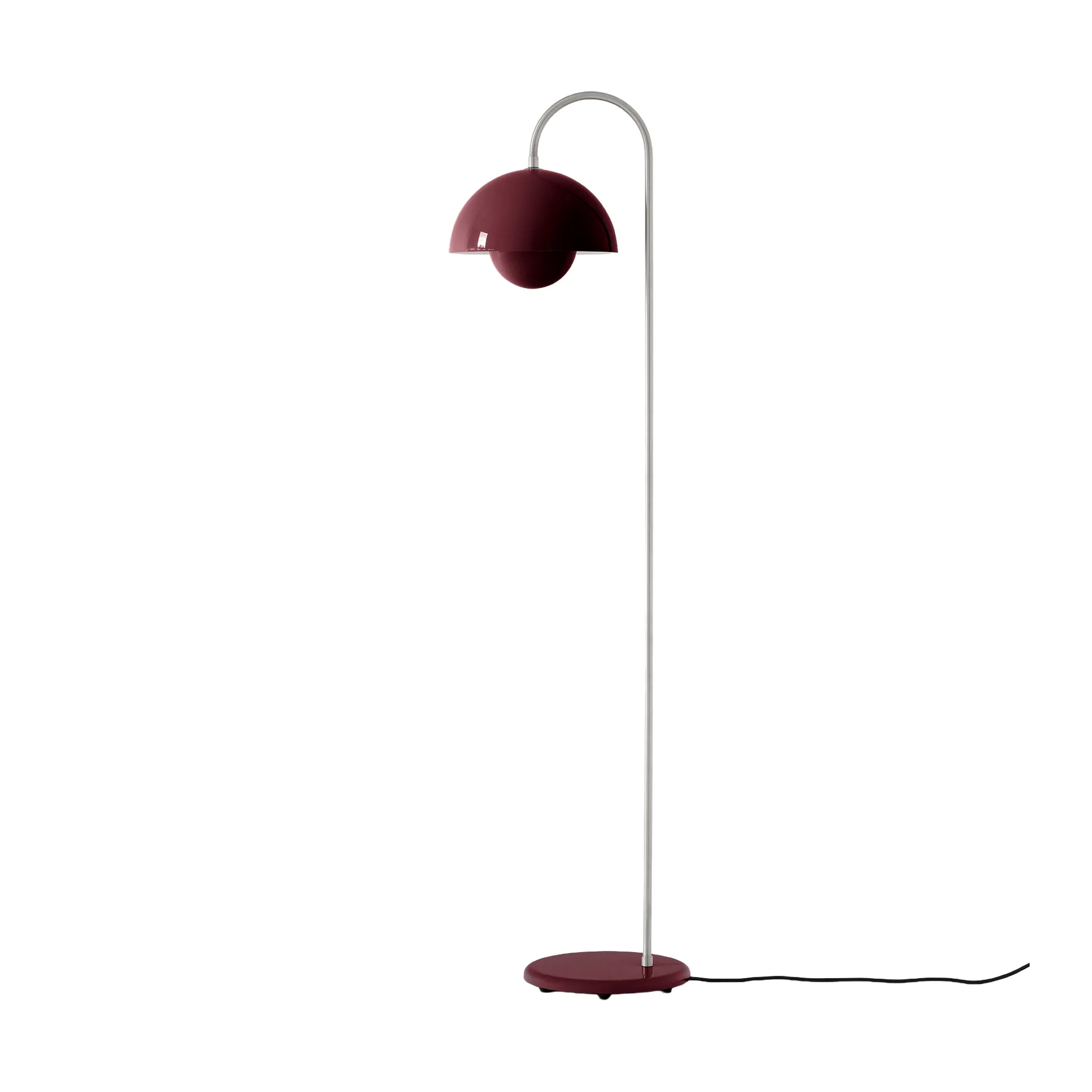Flowerpot VP12 floor lamp, Dark plum &Tradition