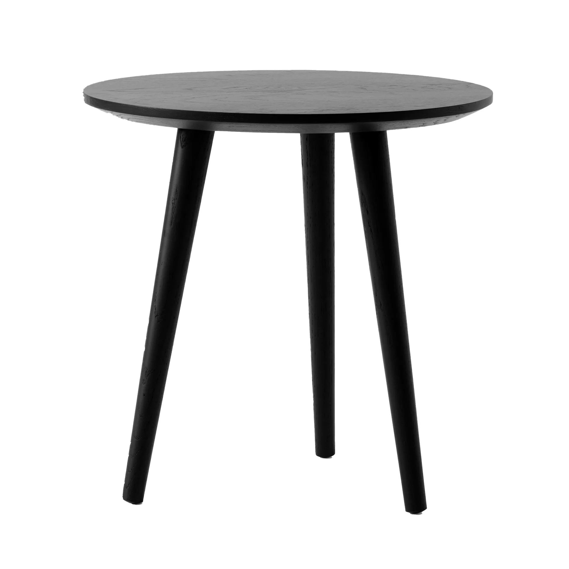 In Between coffee table SK13 Ø48 cm, Black lacquered oak &Tradition