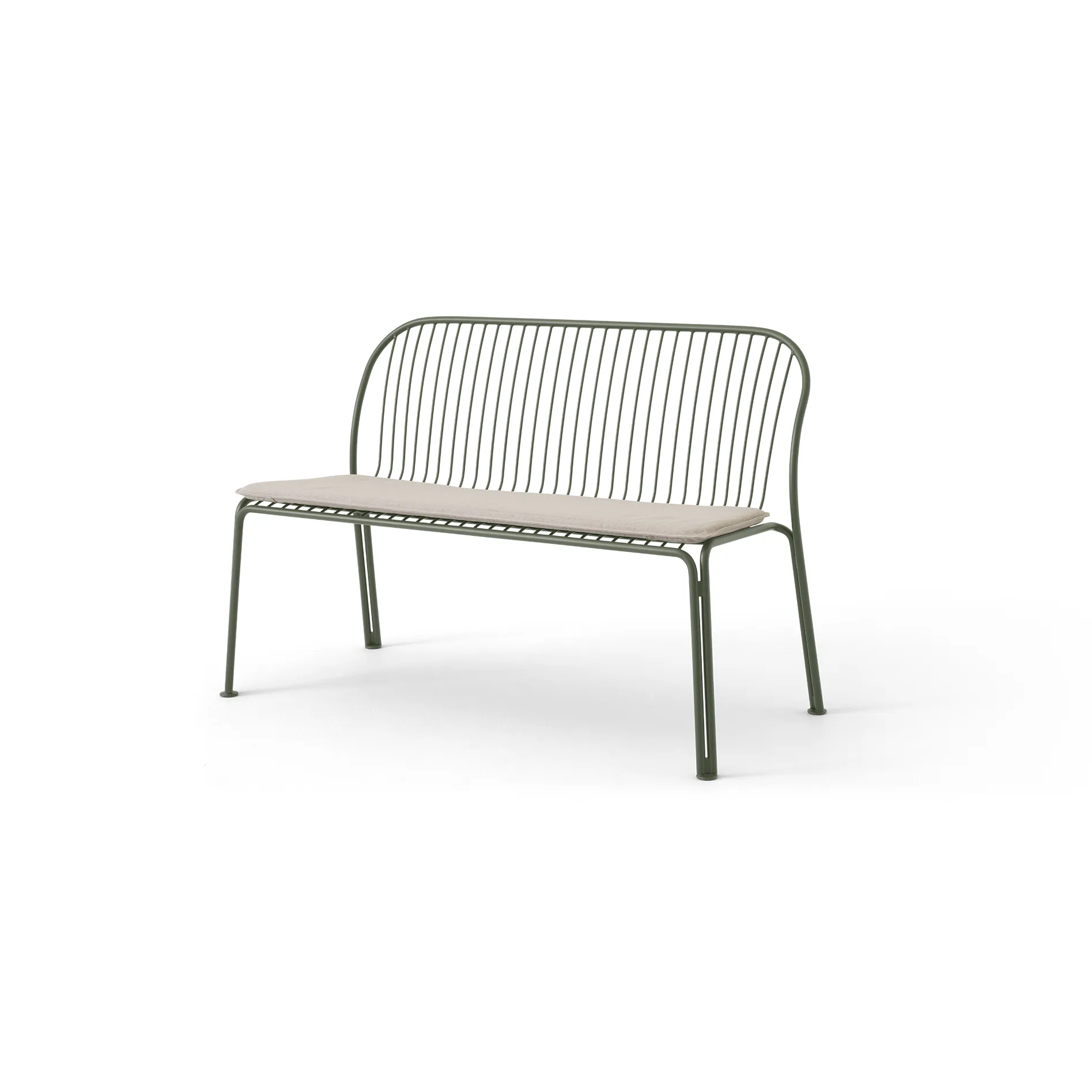 Thorvald SC111 bench, Bronze green, 129 cm &Tradition