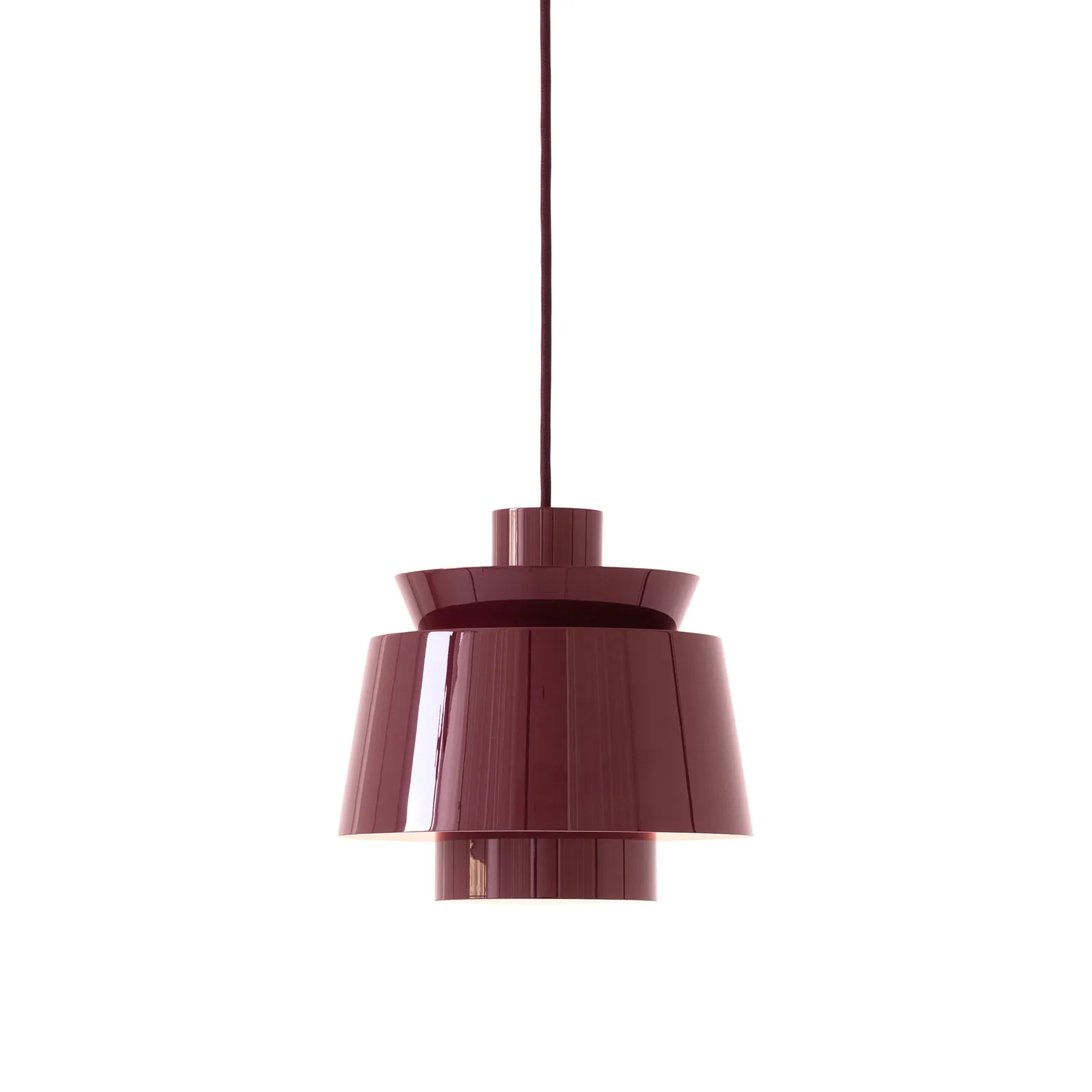 Utzon JU1 pendant, Dark burgundy, Ø22 cm &Tradition