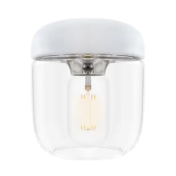 Acorn lamp shade white - polished steel - Umage