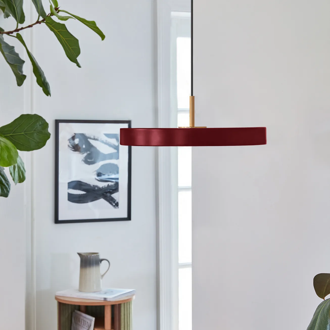 Asteria Mini ceiling lamp, Ruby red Umage
