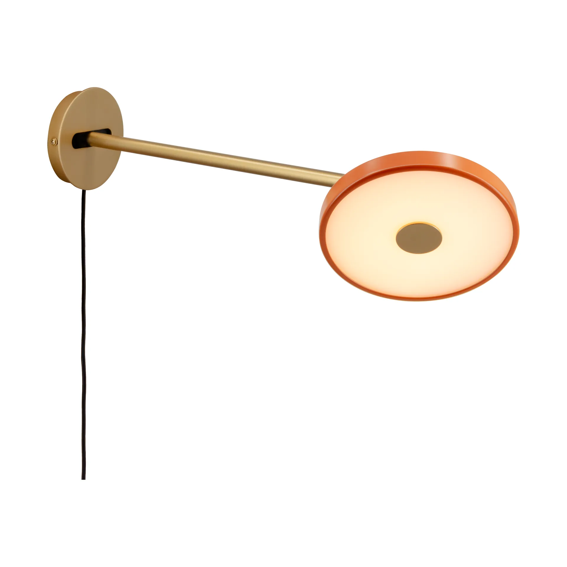 Asteria Wall wall lamp, Long, Nuance orange-brass Umage