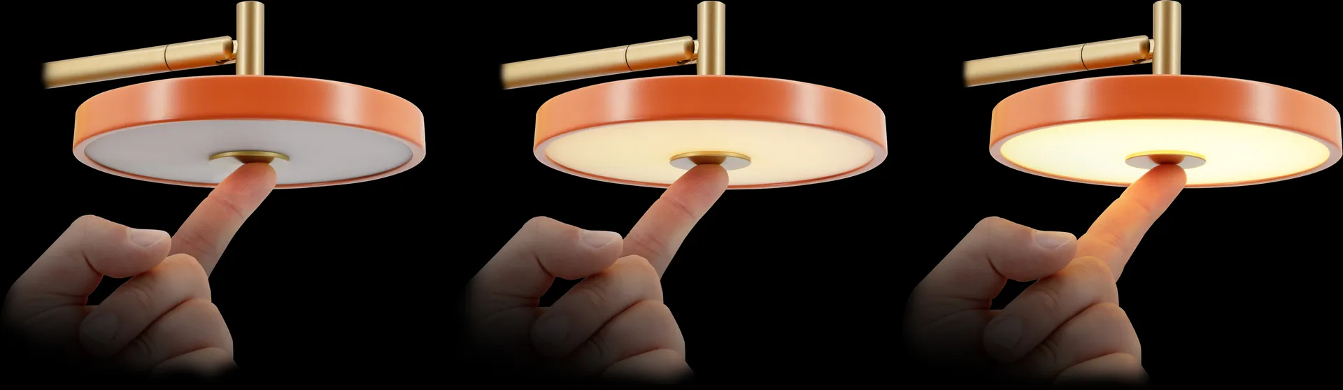 Asteria Wall wall lamp, Short, Nuance mist-brass Umage