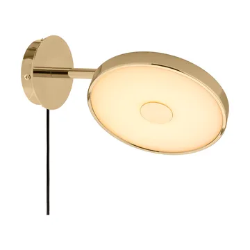 Asteria Wall wall lamp - Short, Polished brass - Umage