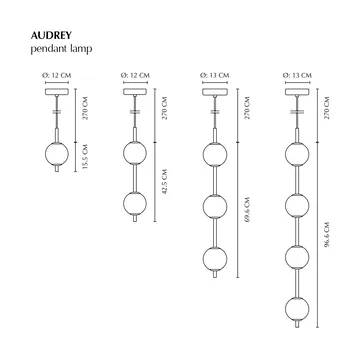 Audrey pendant 3 - Steel - Umage