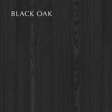 Clava Up wall lamp medium - Black oak - Umage