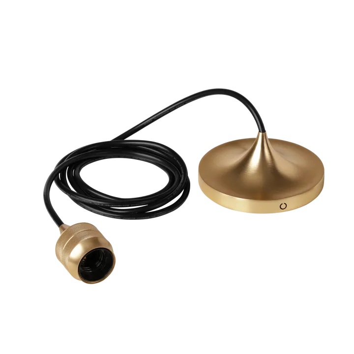 Cord Set Pro lamp suspension - Brushed brass - Umage