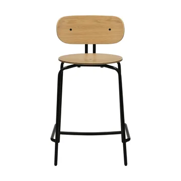 Curious barstool 65 cm - Oak-black - Umage