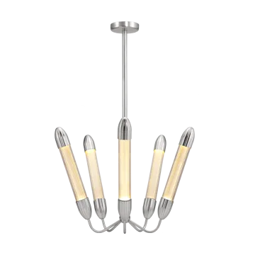 Lemon Squeeze Penta short ceiling lamp - Polished steel - Umage