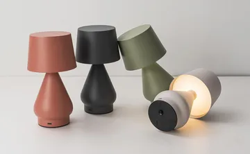 No cable portable table lamp - Macaron, Ø12.3x23.5 cm - Unison