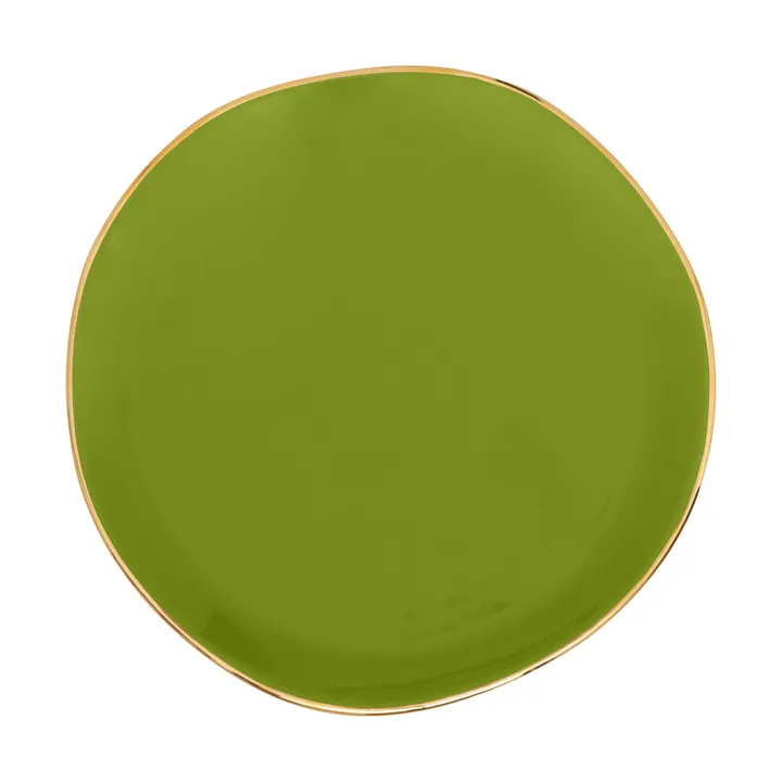 Good Morning plate 17 cm white - Evergreen sprig - URBAN NATURE CULTURE