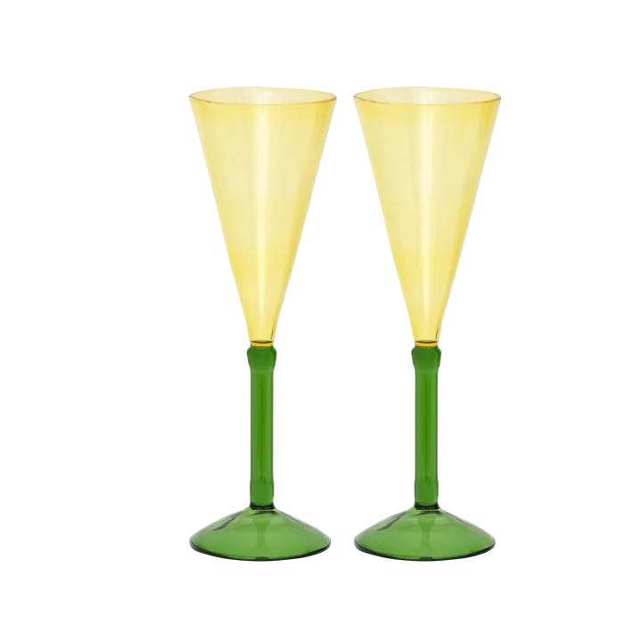 Urban Nature Culture gift set champagne glasses 2-pack - Pink - URBAN NATURE CULTURE
