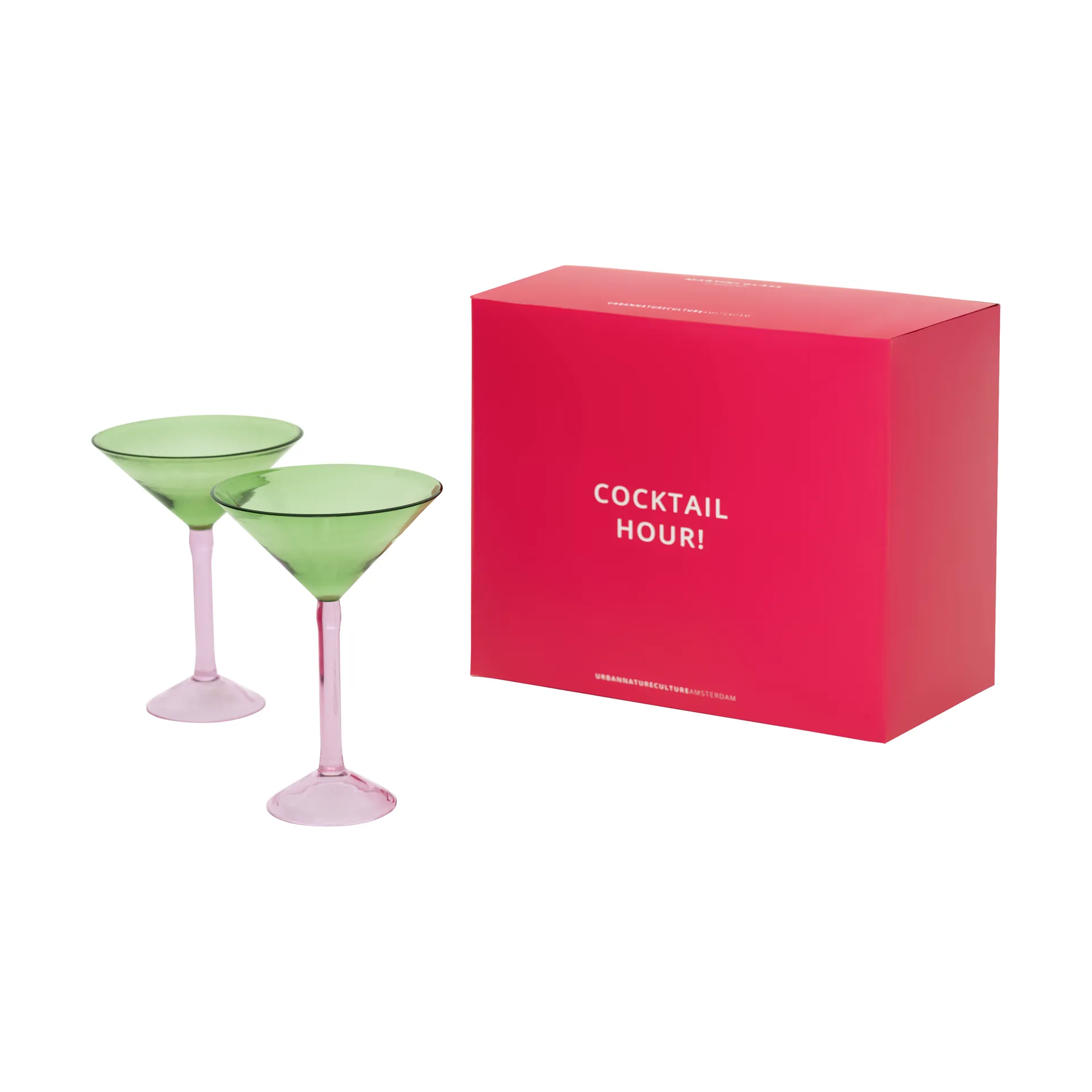 Urban Nature Culture gift set martini glasses 2-pack, Green URBAN NATURE CULTURE