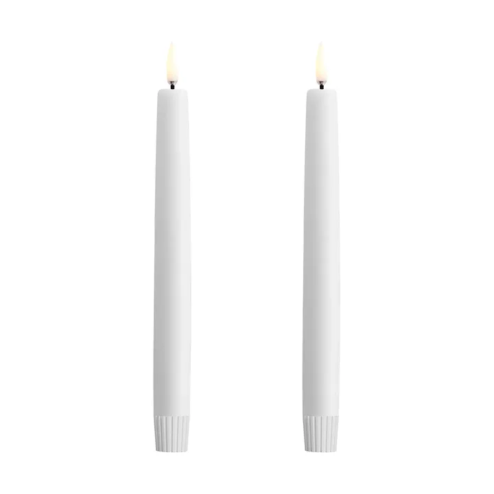 Uyuni LED Taper candles white 2-pack - Ø2,3x20 cm - Uyuni Lighting