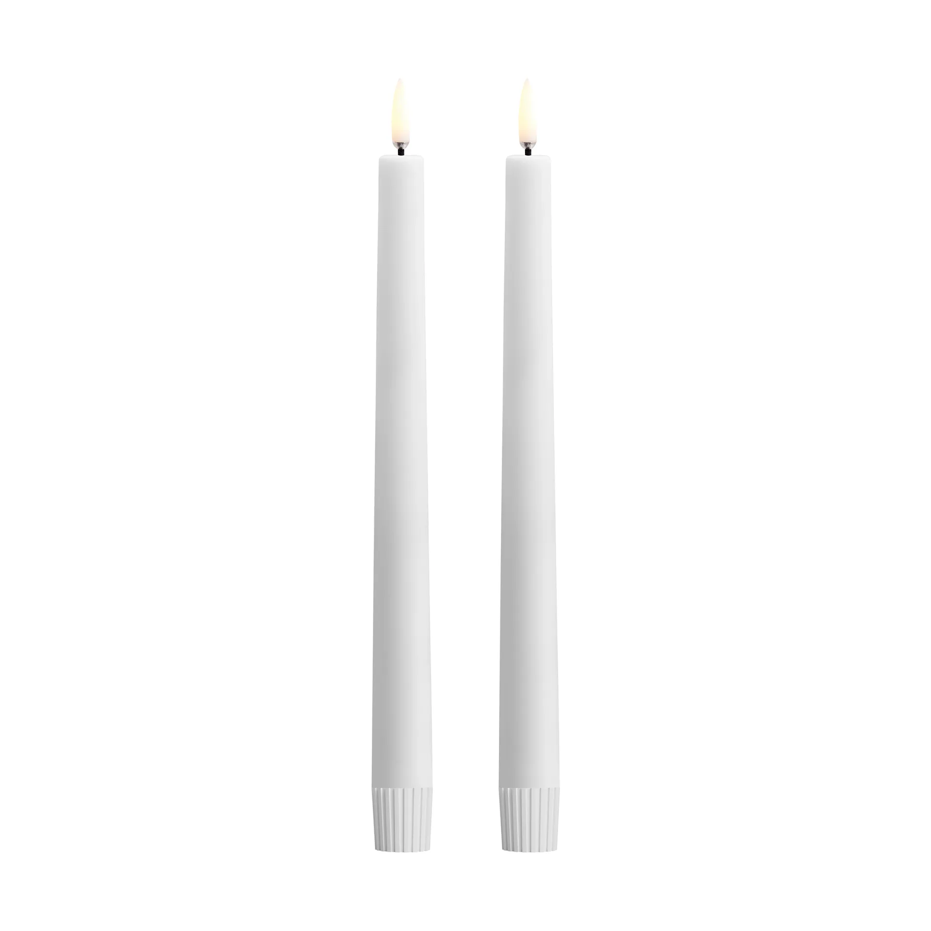 Uyuni LED Taper candles white 2-pack, Ø2.3x25.2 cm Uyuni Lighting