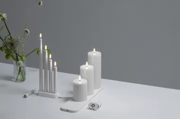 Uyuni LED Taper candles white 2-pack - Ø2.3x25.2 cm - Uyuni Lighting