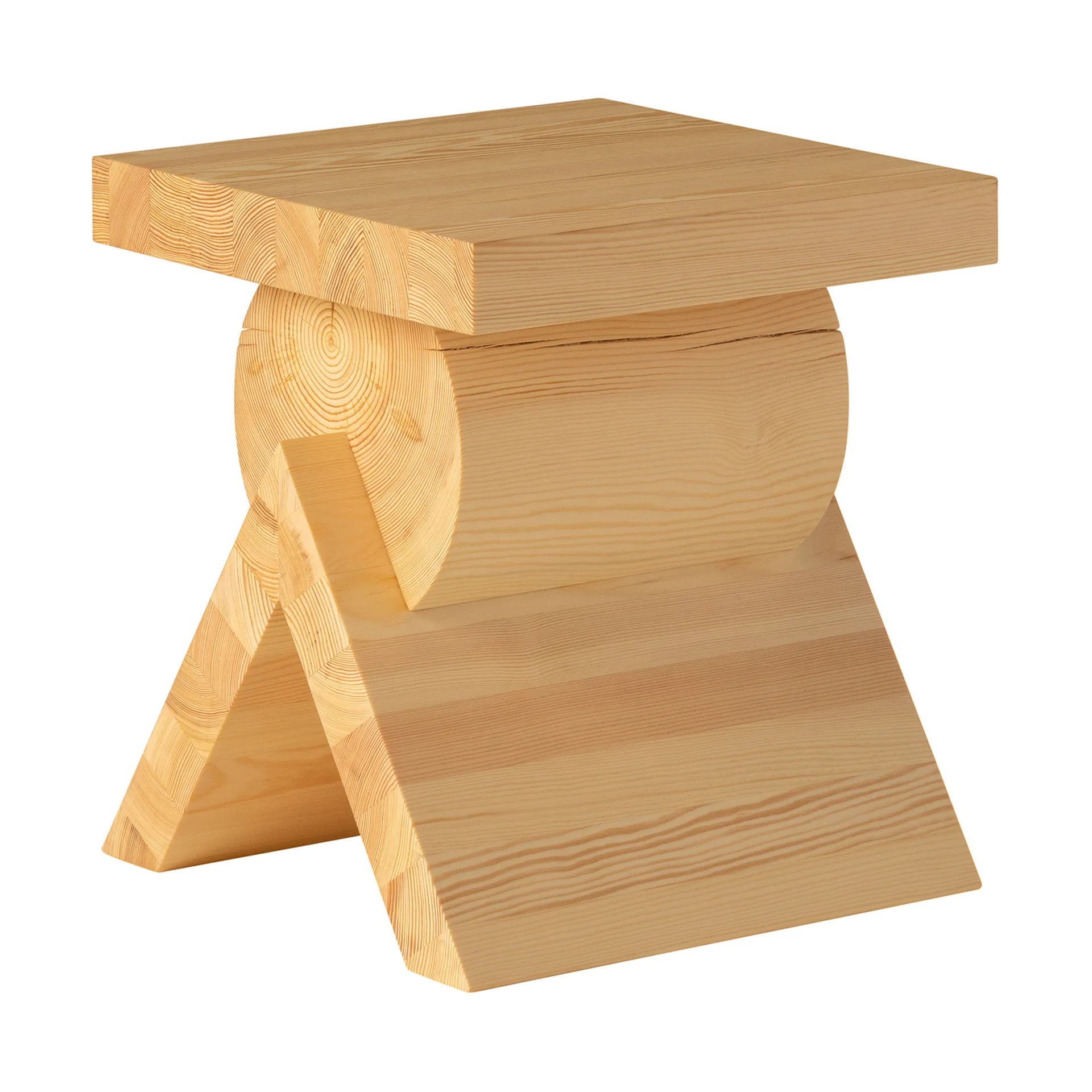 006 AA Side Table side table, Matte oil-waxed pine, 40x40x45 cm Vaarnii