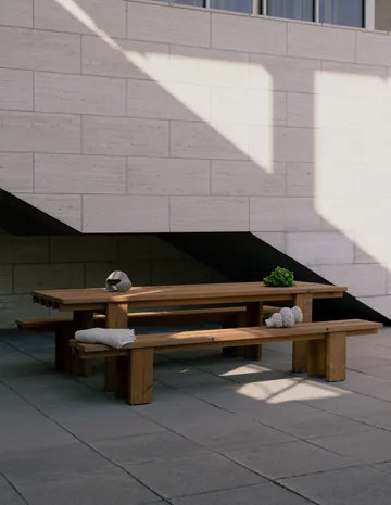 013 Osa Outdoor Bench bench - Thermally treated pine, 333x37x49 cm - Vaarnii
