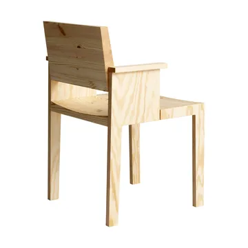 016 Maasto Dining Armchair armchair - Matte oil-waxed pine - Vaarnii