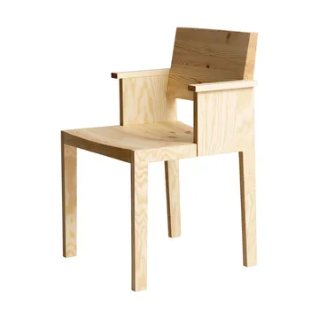 016 Maasto Dining Armchair armchair - Matte oil-waxed pine - Vaarnii
