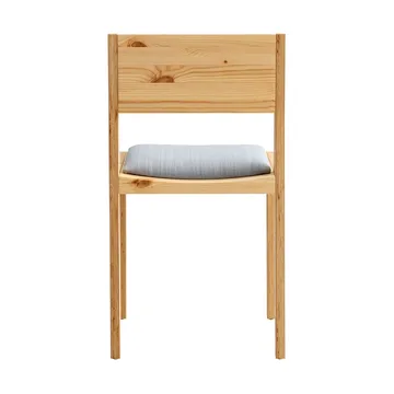 016 Maasto Dining Chair chair - Matte oil-waxed pine, upholstered grey seat - Vaarnii