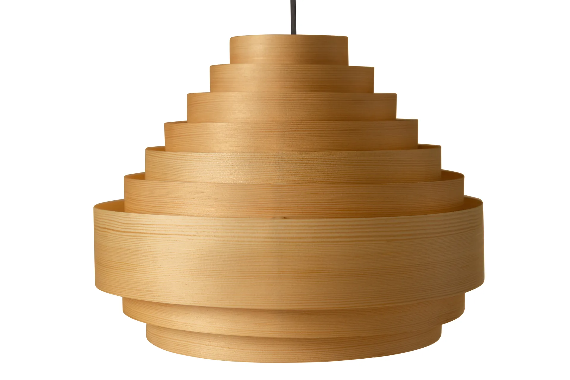 1001 Hans Pendant pendant, Matte oiled-wax pine, Ø38 cm Vaarnii