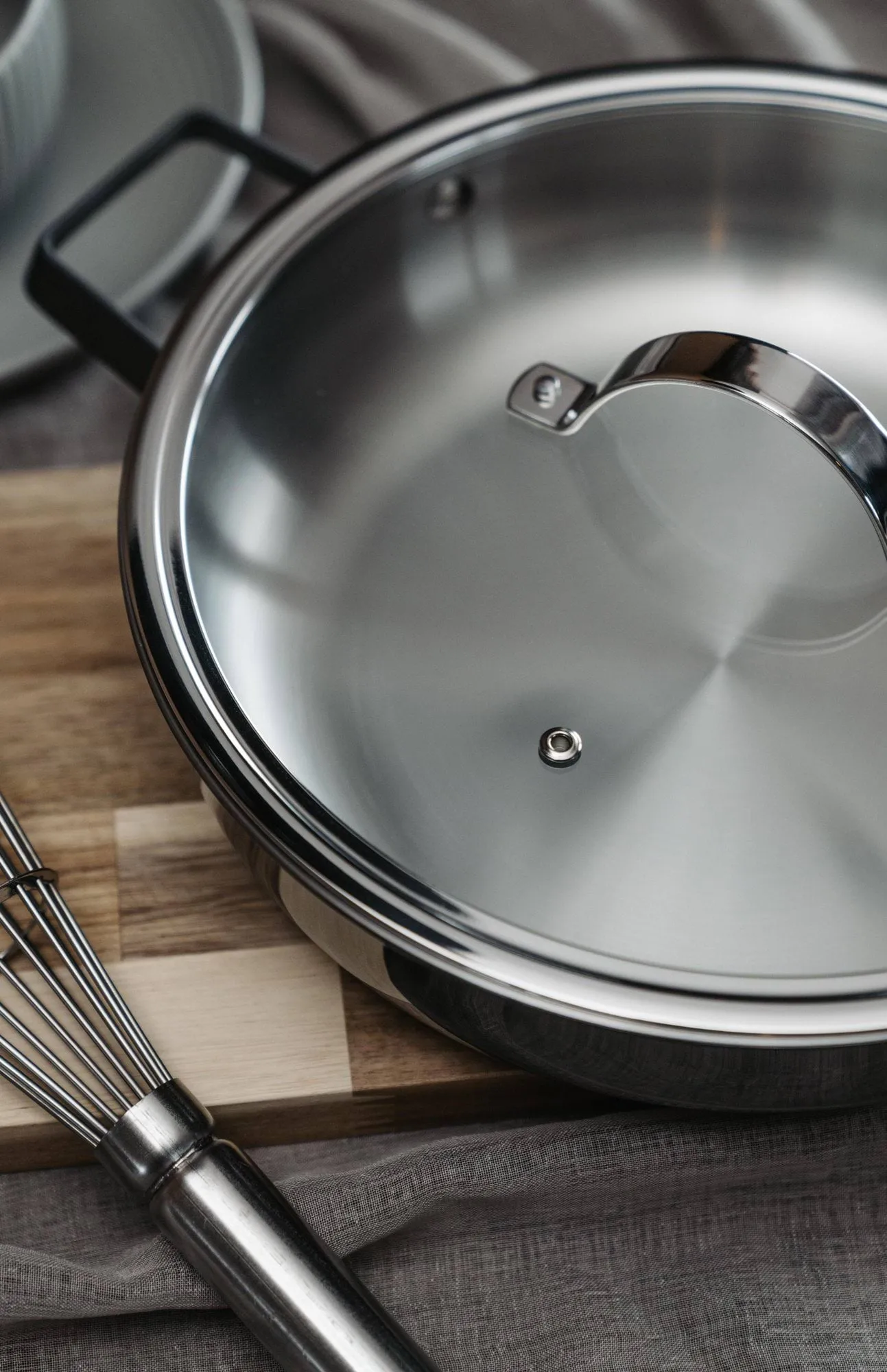 Basic glass lid, Silver, Ø28 cm Vargen & Thor