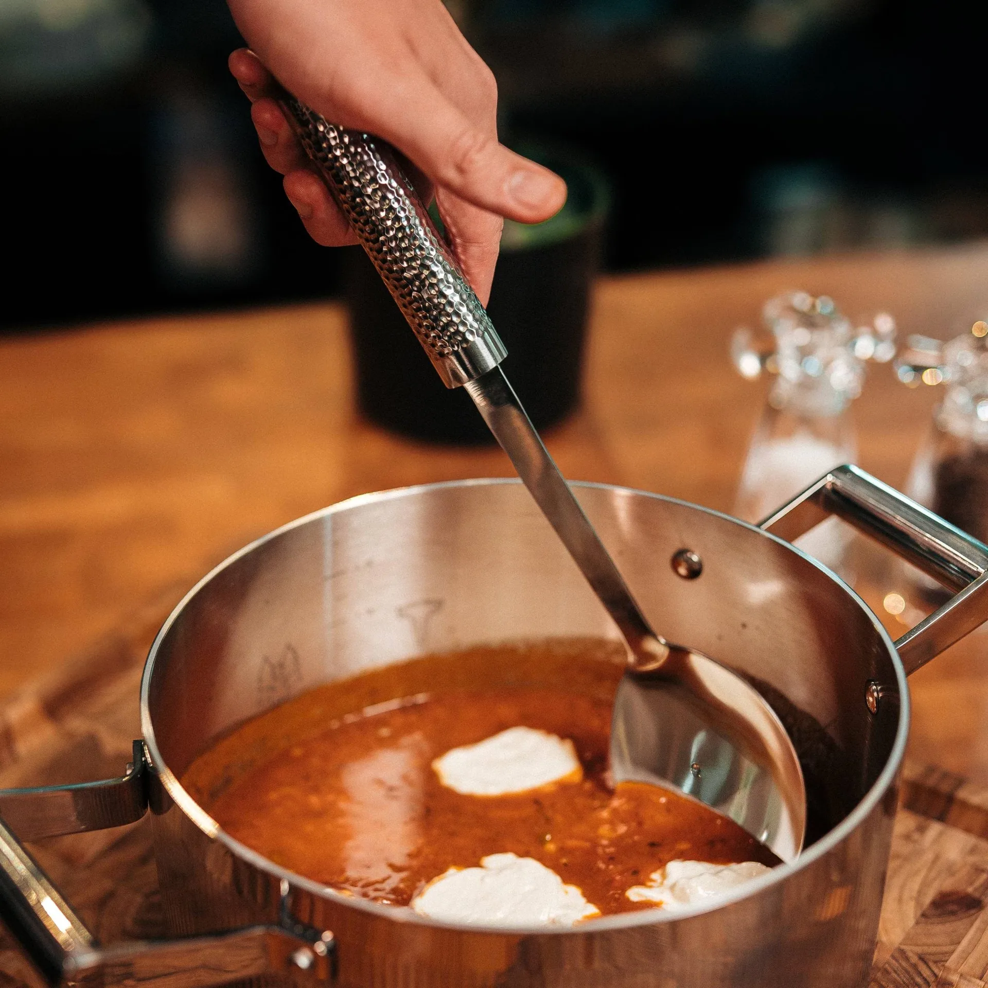 Frost soup ladle, Stainless steel, 35 cm Vargen & Thor