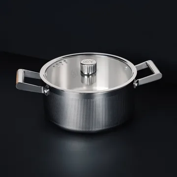Glima pot - Stainless steel, glass lid, 2 l - Vargen & Thor