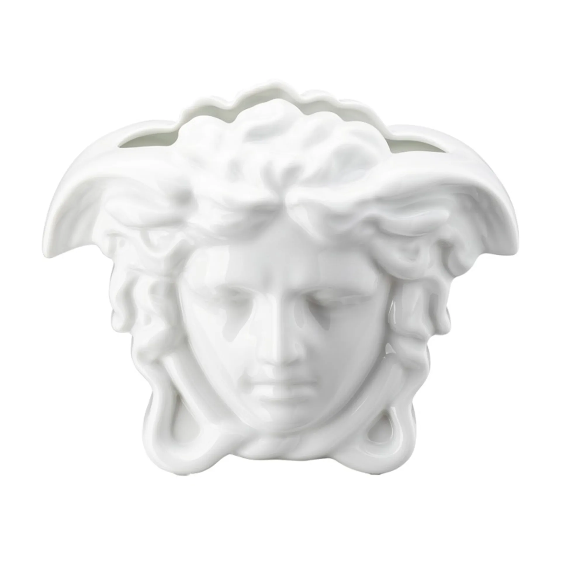 Versace Medusa Grande vase 15 cm, White Versace