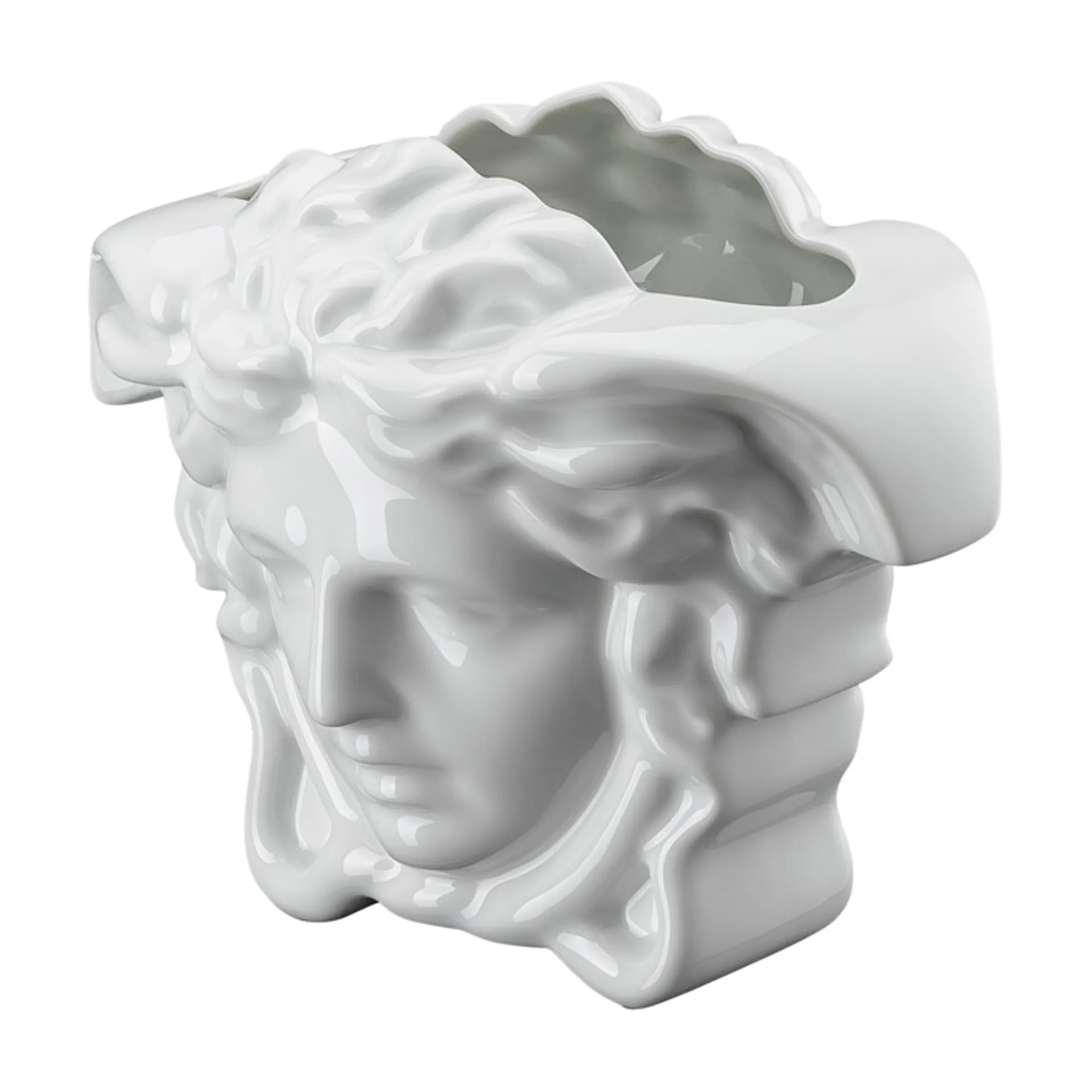 Versace Medusa Grande vase 15 cm, White Versace
