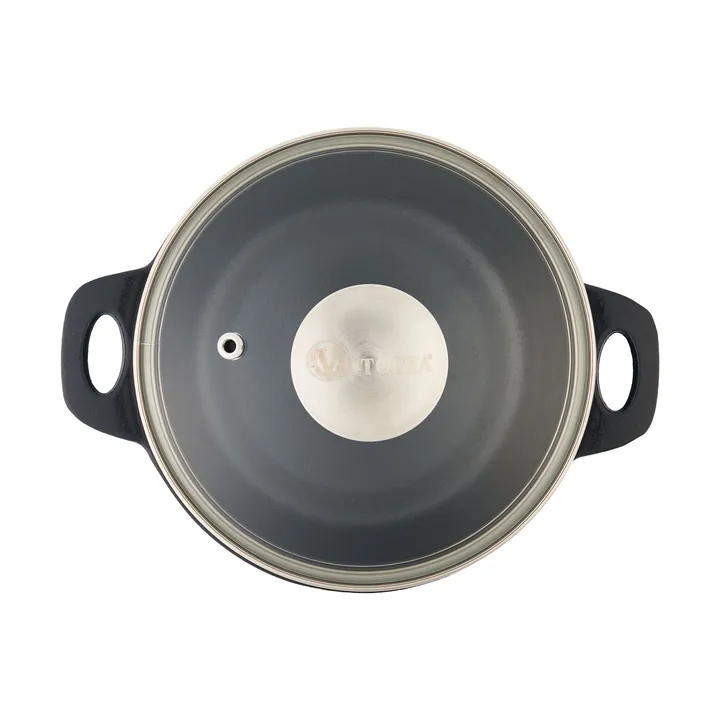 Victoria glass lid with steel knob - Ø16 cm - Victoria