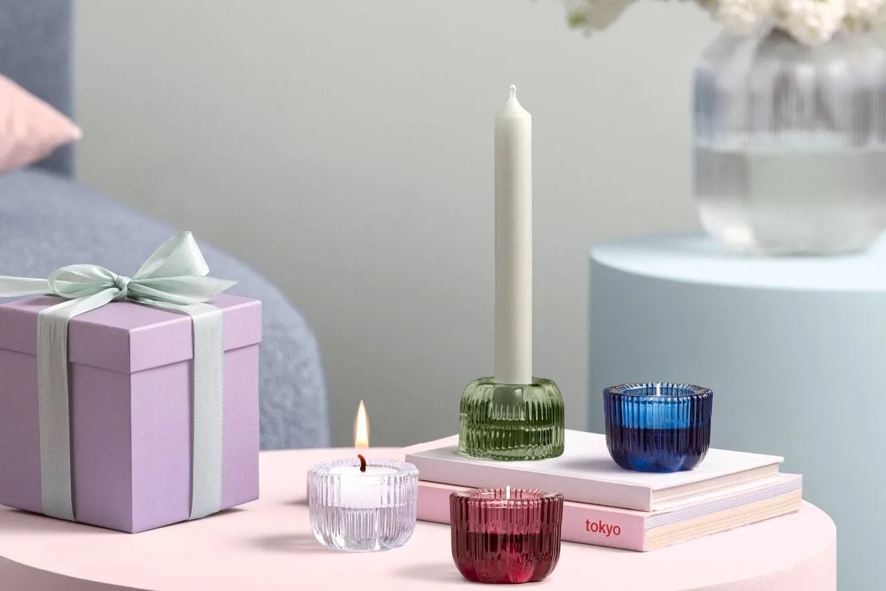 Fleur 2-in-1 candle holder, Bleu, Ø6.3 cm Villeroy & Boch