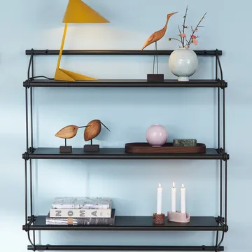 Parade shelf - Green olive, 3 shelves - Warm Nordic