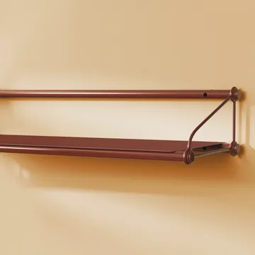 Parade shelf - Oxide red, 3 shelves - Warm Nordic