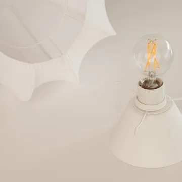 Anna ceiling light mini Ø30 cm - White cotton - Watt & Veke