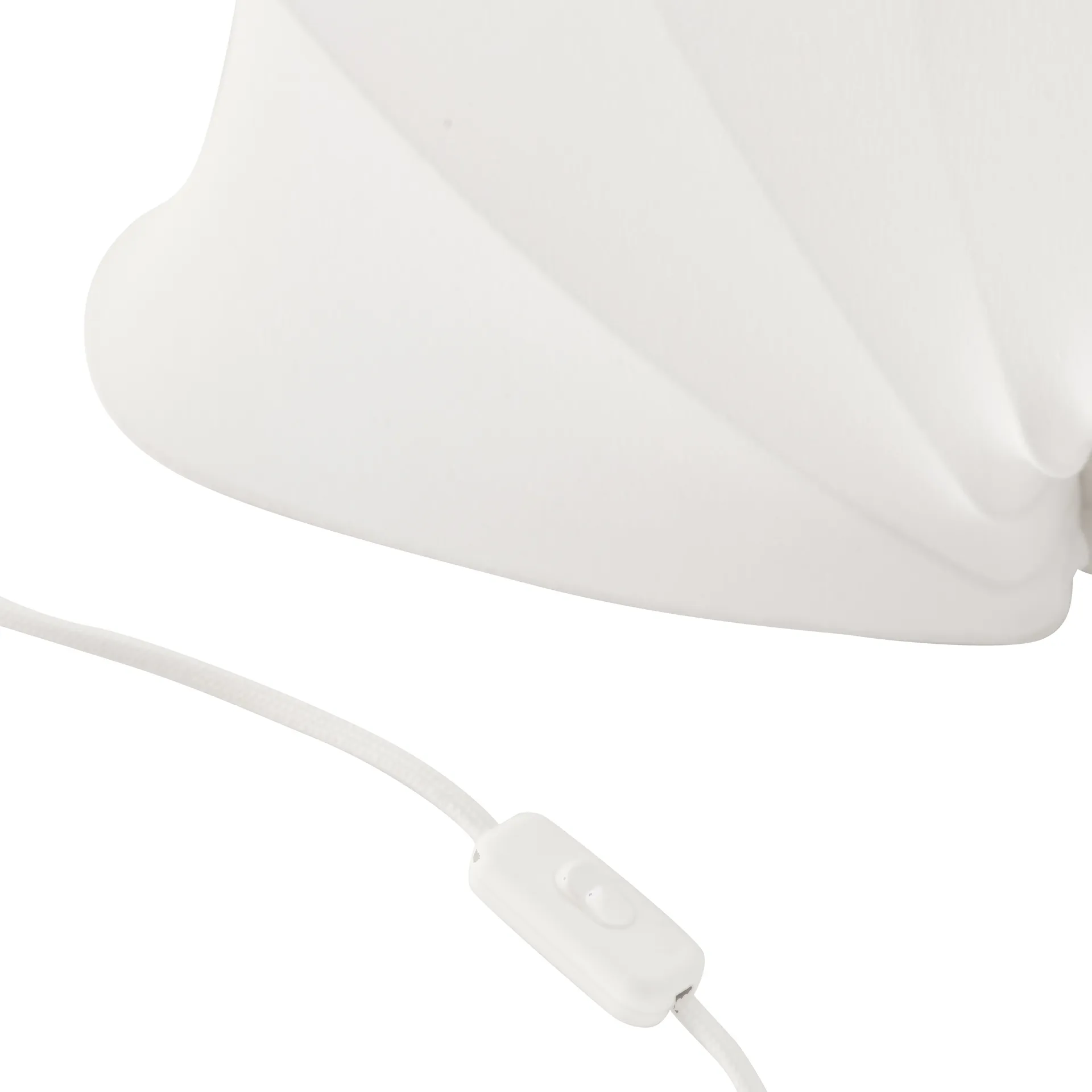 Anna wall lamp L 54 cm, White cotton Watt & Veke