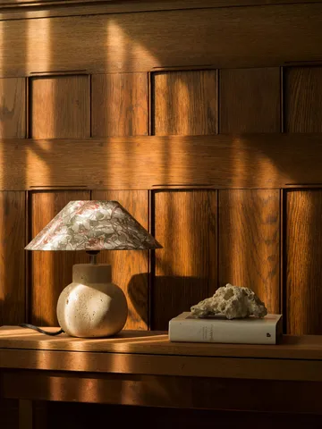 Flat shade lampshade - Honeysuckle blush, Ø30x9 cm - Watt & Veke