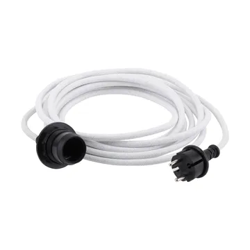 Outdoor cable set - White, 500 cm, E27 - Watt & Veke